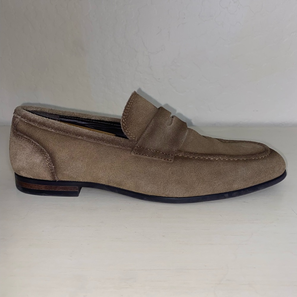 Nordstrom Brown Suede Penny Loafers - men’s size 9.5